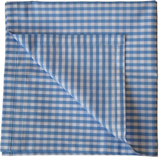Large Blue Small Gingham Handkerchief - whtshirtmakers.com